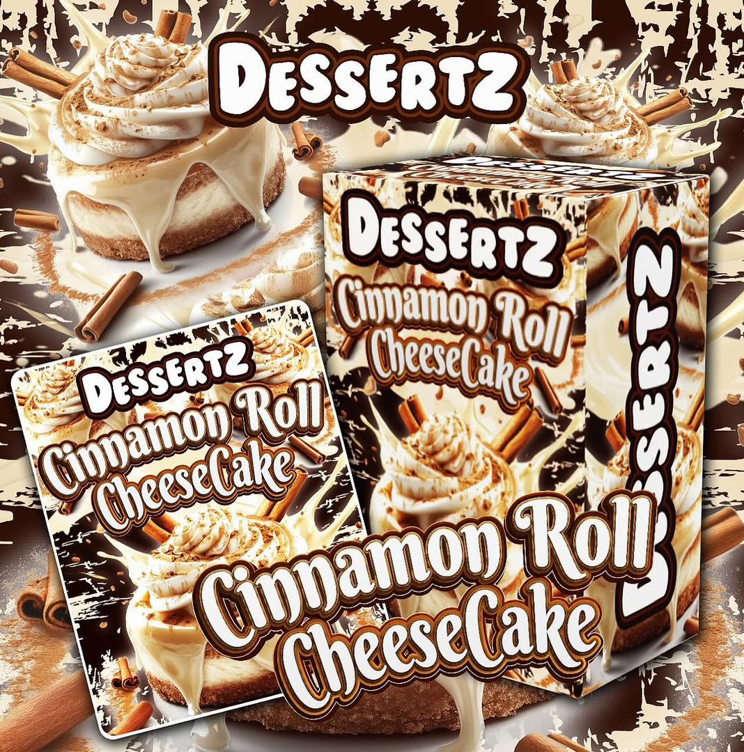 Dessertz Cinnamon Roll cheesecake Strain Dessertz Cinnamon Roll cheesecake Strain